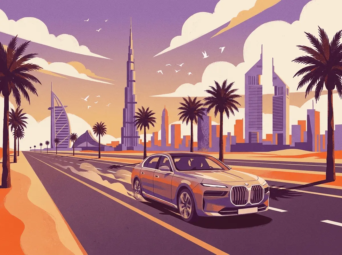 Vehicles on Sheikh Zayed Road in Dubai, where residents from 57 countries can exchange a foreign driving licence without taking a road test.